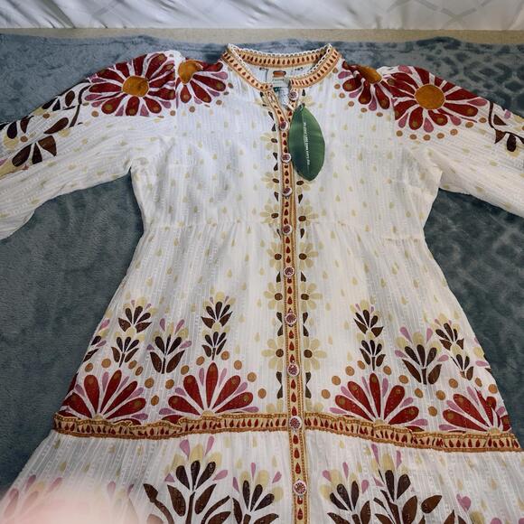 Farm Rio Ainika Flowers Maxi Dress NWT Size XL - Picture 8 of 16